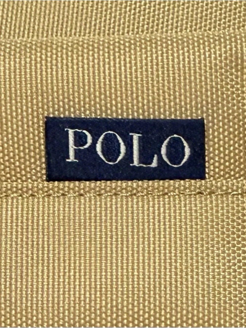 Polo by Ralph Lauren Embroidered Pony Vintage Khaki Canvas Backpack-New